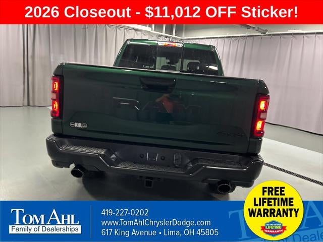 2026 RAM Ram 1500 RAM 1500 WARLOCK CREW CAB 4X4 5'7' BOX