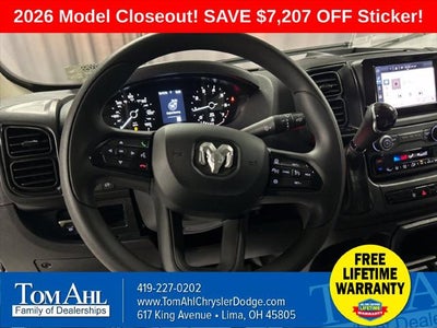 2026 RAM Ram ProMaster RAM PROMASTER 2500 TRADESMAN CARGO VAN HIGH ROOF 159' WB