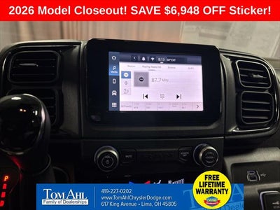2026 RAM Ram ProMaster RAM PROMASTER 2500 TRADESMAN CARGO VAN HIGH ROOF 159' WB