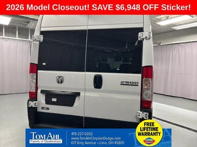 2026 RAM Ram ProMaster RAM PROMASTER 2500 TRADESMAN CARGO VAN HIGH ROOF 159' WB